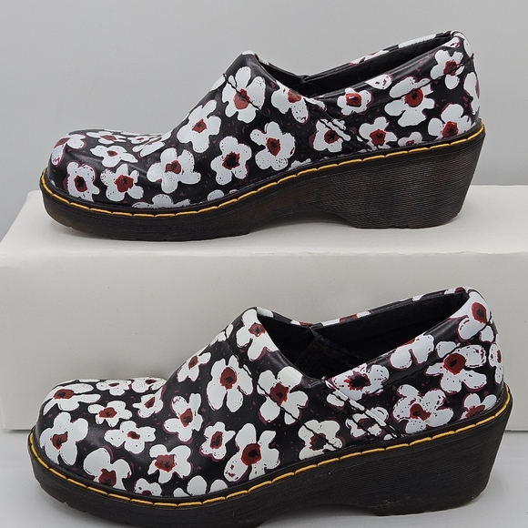 Dr Martens Pascal Fayre 1460 rare /hard-to-find floral clog shoes w 9 / m 8 - Picture 1 of 14